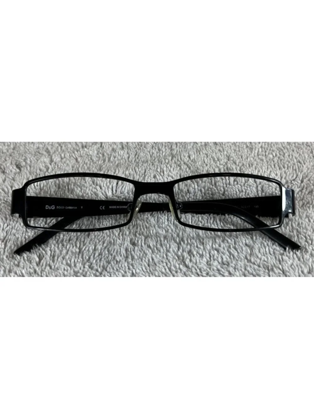 Dolce & Gabbana DG 5031 01 Black Metal Rectangular Eyeglasses Frames 52-17-140